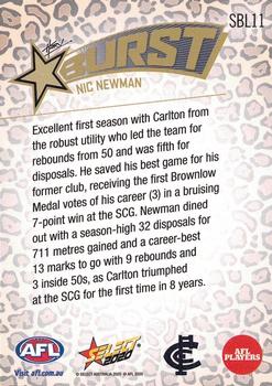 2020 Select Footy Stars - Starburst Caricature Leopard #SBL11 Nic Newman Back